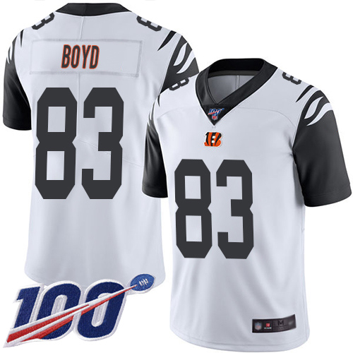 Cincinnati Bengals Limited White Men Tyler Boyd Jersey NFL Footballl #83 100th Season Rush Vapor Untouchable->cincinnati bengals->NFL Jersey